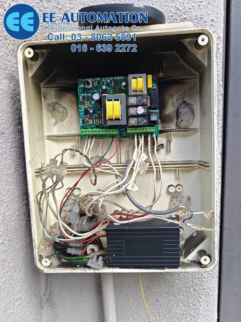 Repair Autogate Board Terbakar Gombak